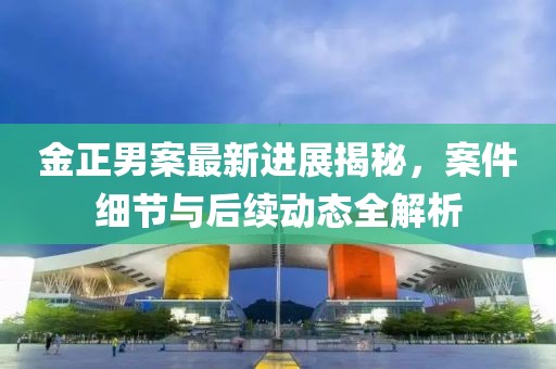 金正男案最新进展揭秘，案件细节与后续动态全解析