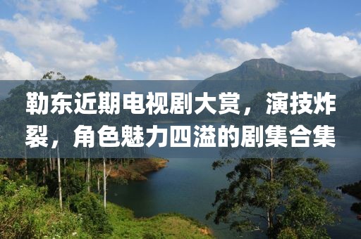 勒东近期电视剧大赏，演技炸裂，角色魅力四溢的剧集合集