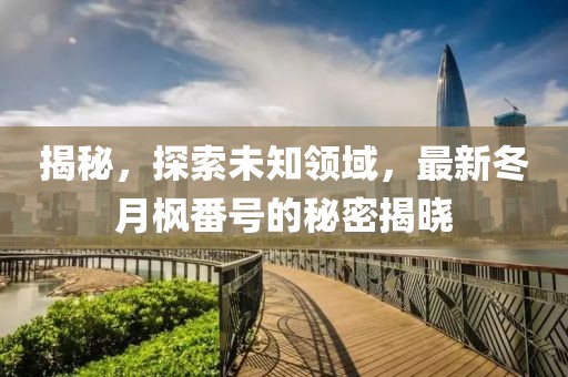 揭秘，探索未知领域，最新冬月枫番号的秘密揭晓