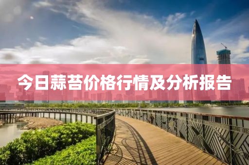 今日蒜苔价格行情及分析报告