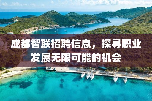 成都智联招聘信息，探寻职业发展无限可能的机会