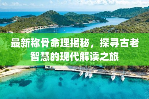 最新称骨命理揭秘，探寻古老智慧的现代解读之旅