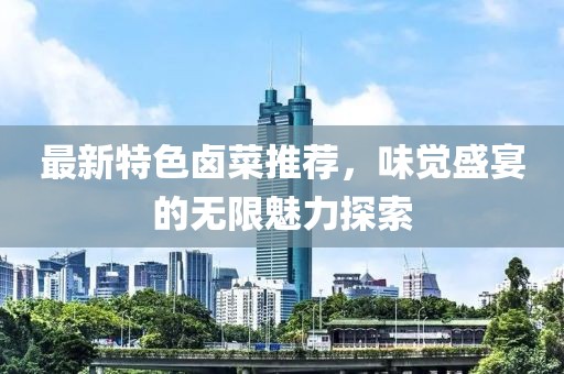 最新特色卤菜推荐，味觉盛宴的无限魅力探索