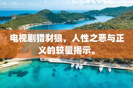 电视剧猎豺狼，人性之恶与正义的较量揭示。