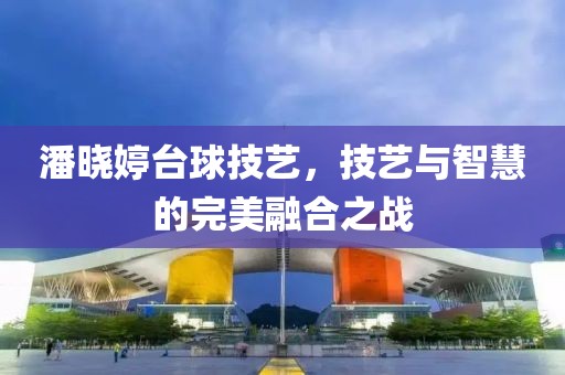 潘晓婷台球技艺，技艺与智慧的完美融合之战