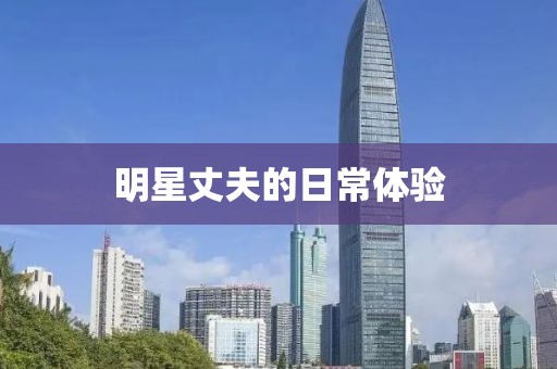 明星丈夫的日常体验