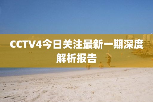 CCTV4今日关注最新一期深度解析报告