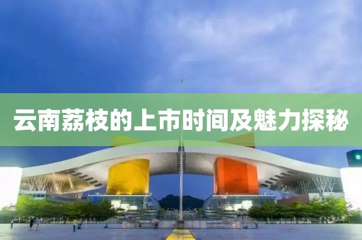 云南荔枝的上市时间及魅力探秘