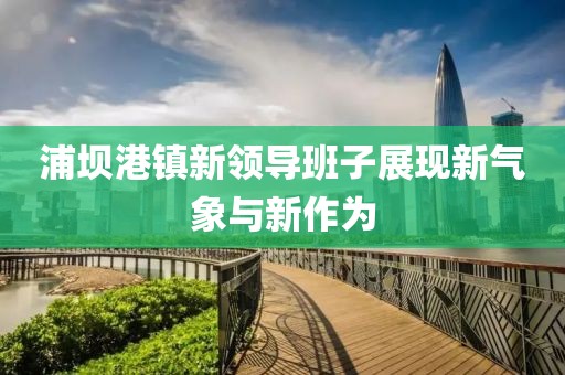 浦坝港镇新领导班子展现新气象与新作为