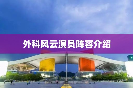 外科风云演员阵容介绍