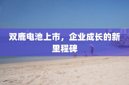 双鹿电池上市，企业成长的新里程碑