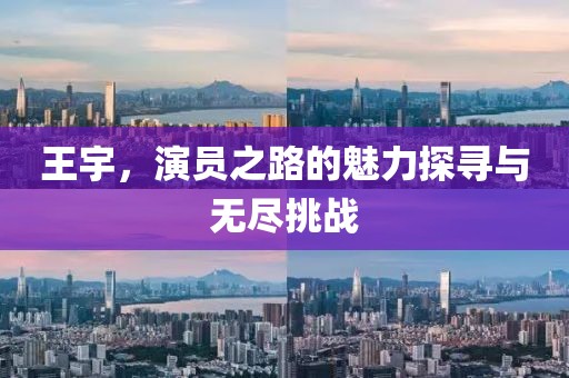 王宇，演员之路的魅力探寻与无尽挑战