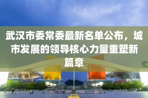 武汉市委常委最新名单公布，城市发展的领导核心力量重塑新篇章