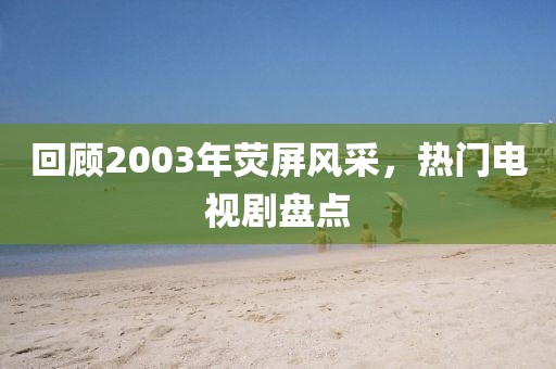 回顾2003年荧屏风采，热门电视剧盘点
