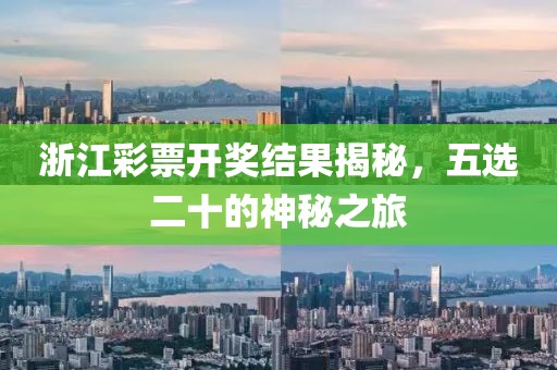 浙江彩票开奖结果揭秘，五选二十的神秘之旅
