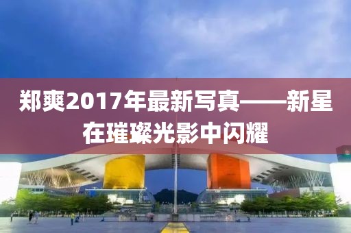 郑爽2017年最新写真——新星在璀璨光影中闪耀