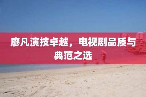 廖凡演技卓越，电视剧品质与典范之选