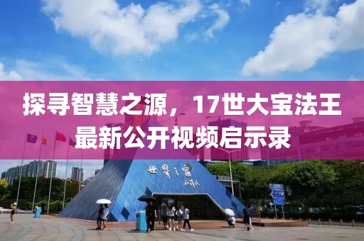 探寻智慧之源，17世大宝法王最新公开视频启示录