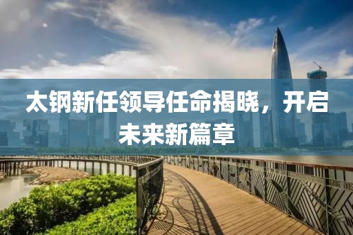 太钢新任领导任命揭晓，开启未来新篇章