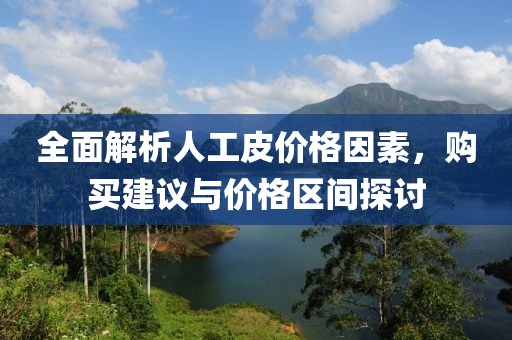 全面解析人工皮价格因素，购买建议与价格区间探讨