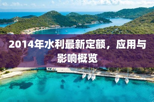 2014年水利最新定额，应用与影响概览