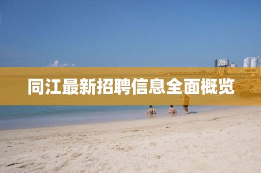 同江最新招聘信息全面概览