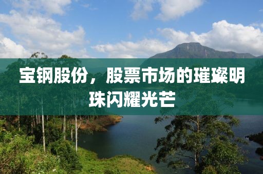 宝钢股份，股票市场的璀璨明珠闪耀光芒