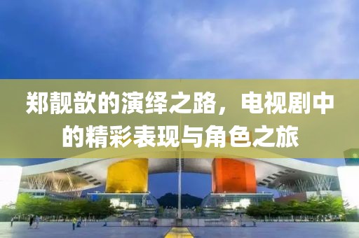 郑靓歆的演绎之路，电视剧中的精彩表现与角色之旅