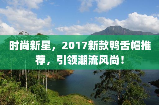 时尚新星，2017新款鸭舌帽推荐，引领潮流风尚！
