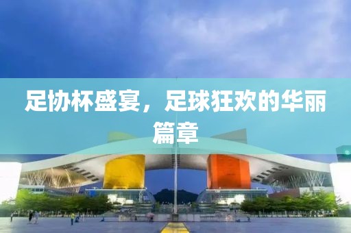 足协杯盛宴，足球狂欢的华丽篇章