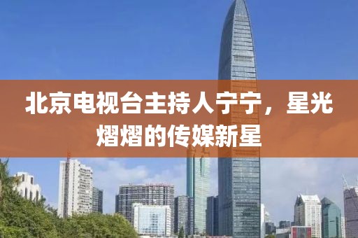 北京电视台主持人宁宁，星光熠熠的传媒新星