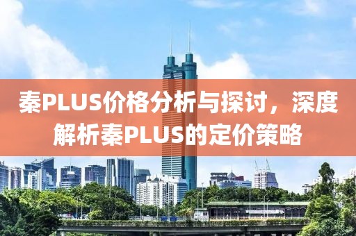 秦PLUS价格分析与探讨，深度解析秦PLUS的定价策略