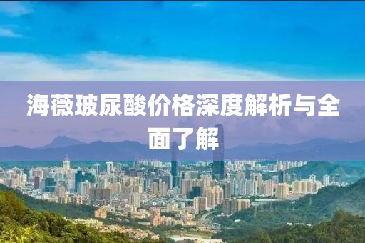 海薇玻尿酸价格深度解析与全面了解