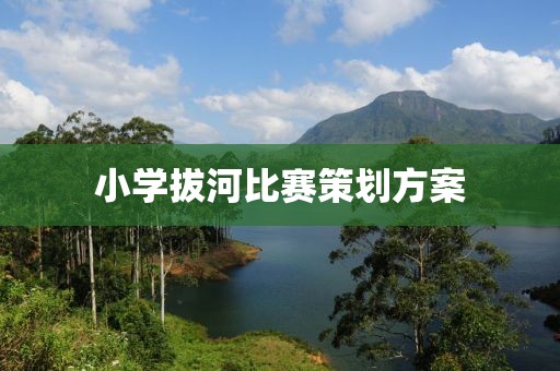 小学拔河比赛策划方案