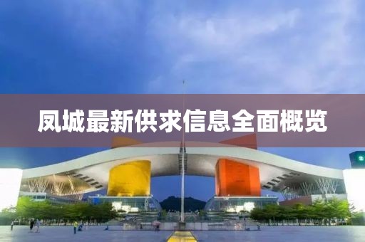 凤城最新供求信息全面概览