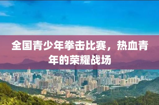 全国青少年拳击比赛，热血青年的荣耀战场