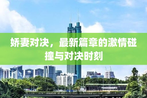 娇妻对决，最新篇章的激情碰撞与对决时刻