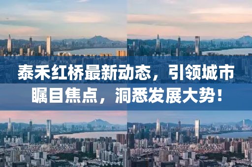泰禾红桥最新动态，引领城市瞩目焦点，洞悉发展大势！