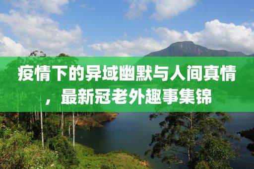 疫情下的异域幽默与人间真情，最新冠老外趣事集锦