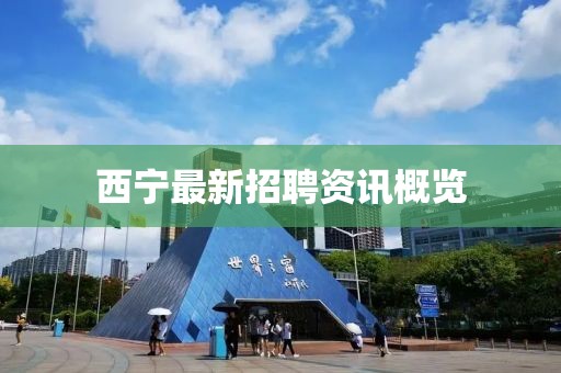 西宁最新招聘资讯概览