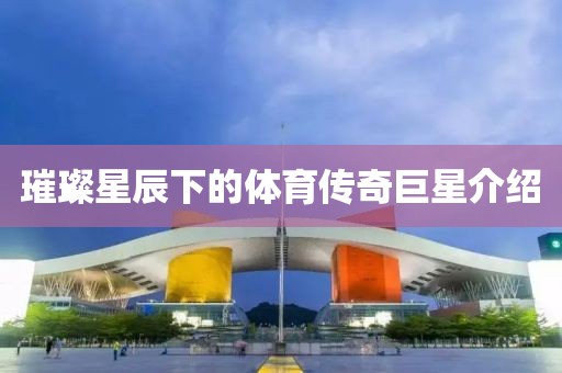 璀璨星辰下的体育传奇巨星介绍