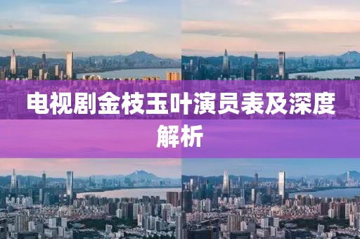 电视剧金枝玉叶演员表及深度解析