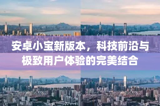 安卓小宝新版本，科技前沿与极致用户体验的完美结合