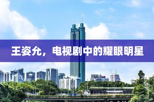 王姿允，电视剧中的耀眼明星
