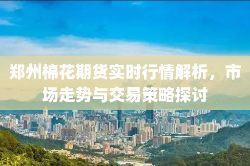郑州棉花期货实时行情解析，市场走势与交易策略探讨