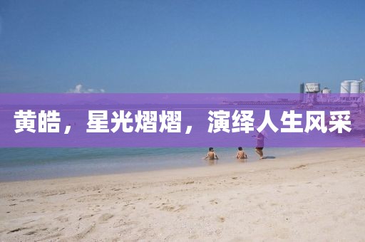 黄皓，星光熠熠，演绎人生风采