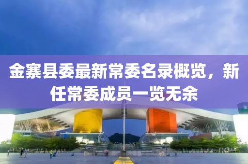 金寨县委最新常委名录概览，新任常委成员一览无余