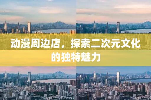 动漫周边店，探索二次元文化的独特魅力