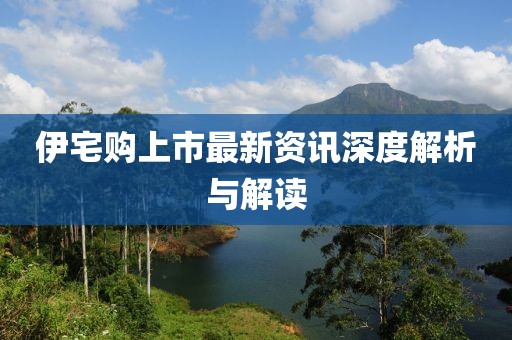 伊宅购上市最新资讯深度解析与解读