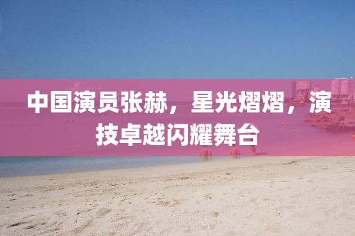 中国演员张赫，星光熠熠，演技卓越闪耀舞台